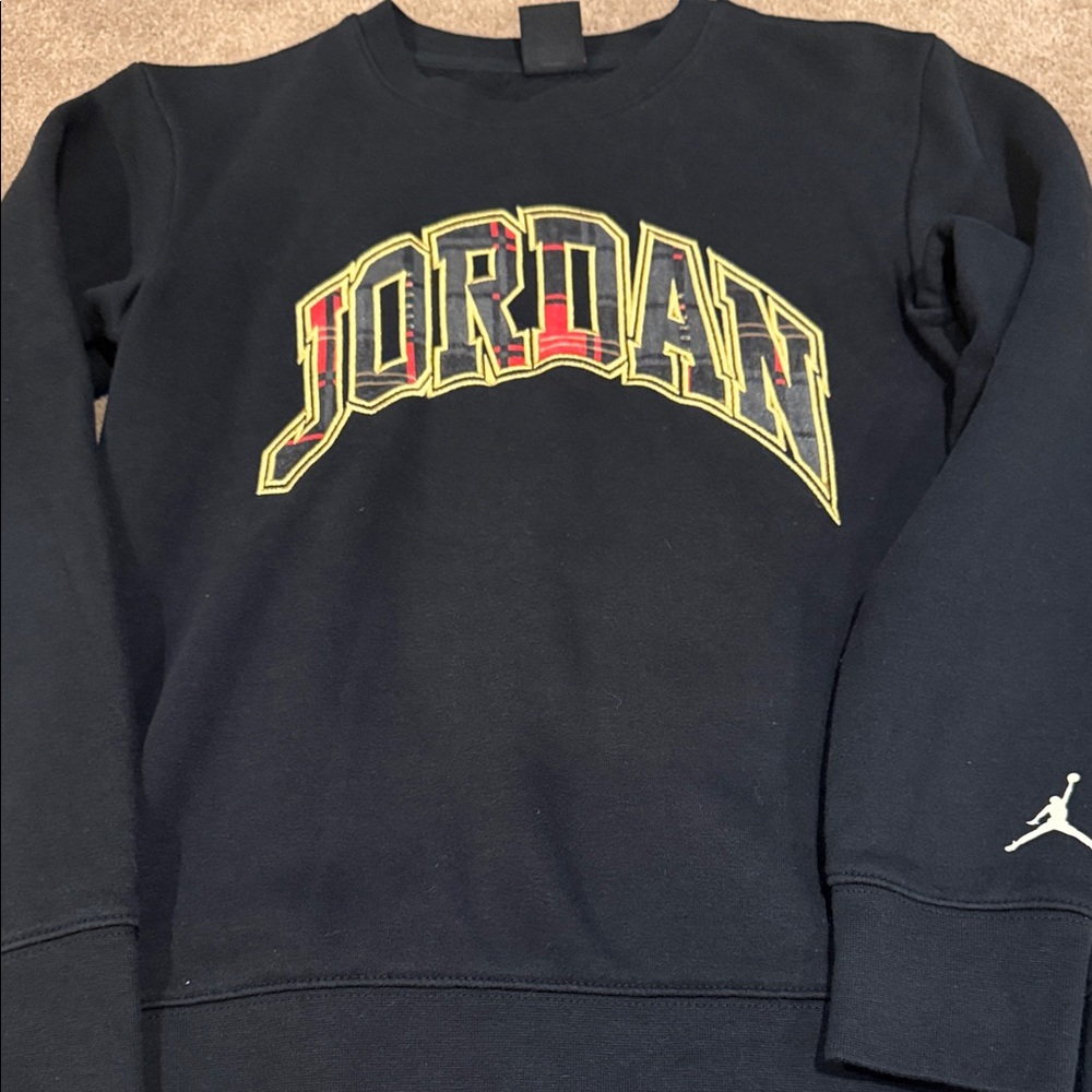 Jordan Navy Sweatshirt with Colorful Logo